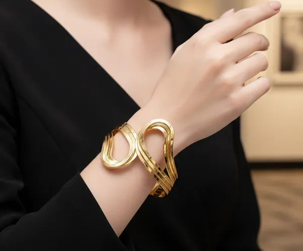 Gold_Golden_Gala_Wrap_Bracelet_For_Women